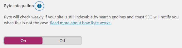 Ryte Integration